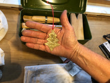 Load image into Gallery viewer, Intro to Metal: Textured Brass Christmas Ornament | November 1st
